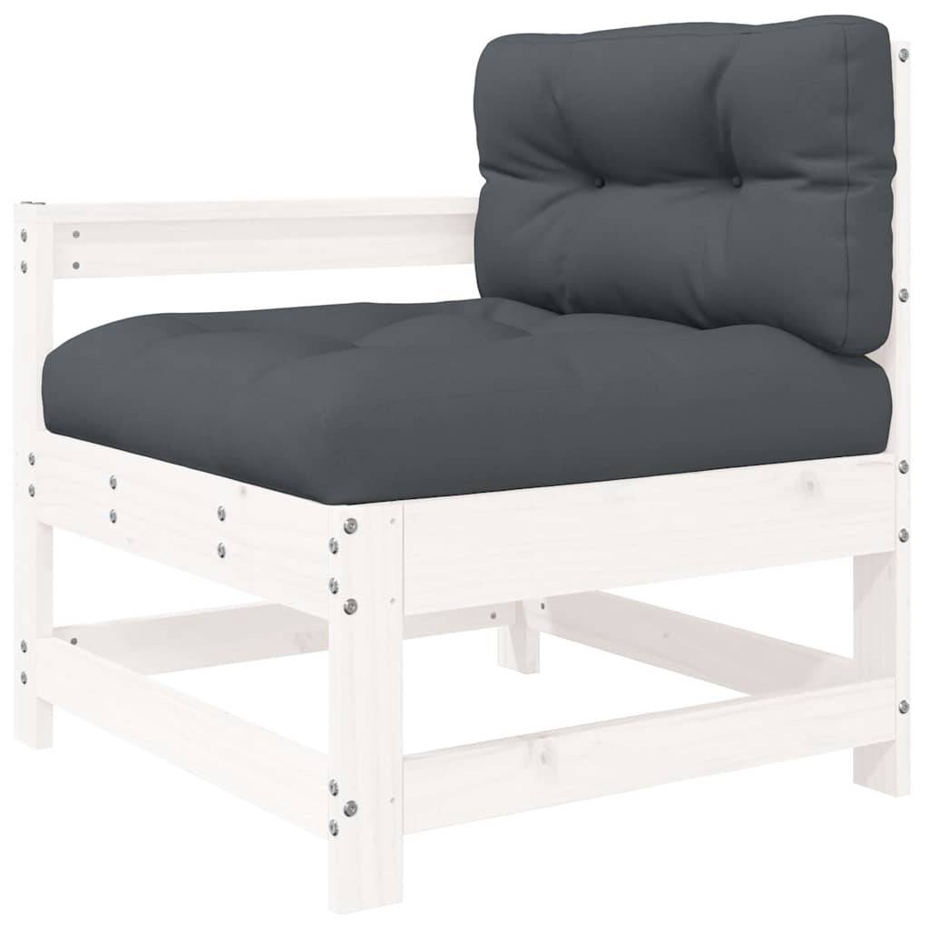 Vidaxl - Chaise de jardin avec coussins blanc bois de pin massif vidaXL 825570 - Image 2