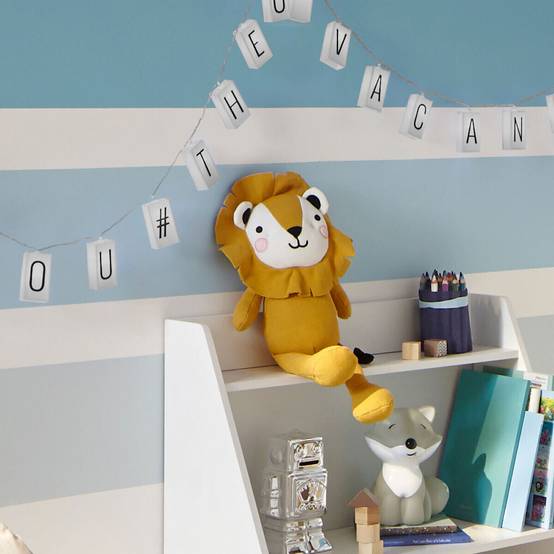 Atmosphera - Peluche enfant lion jaune H44cm - Atmosphera Créateur d'intérieur - Image 1