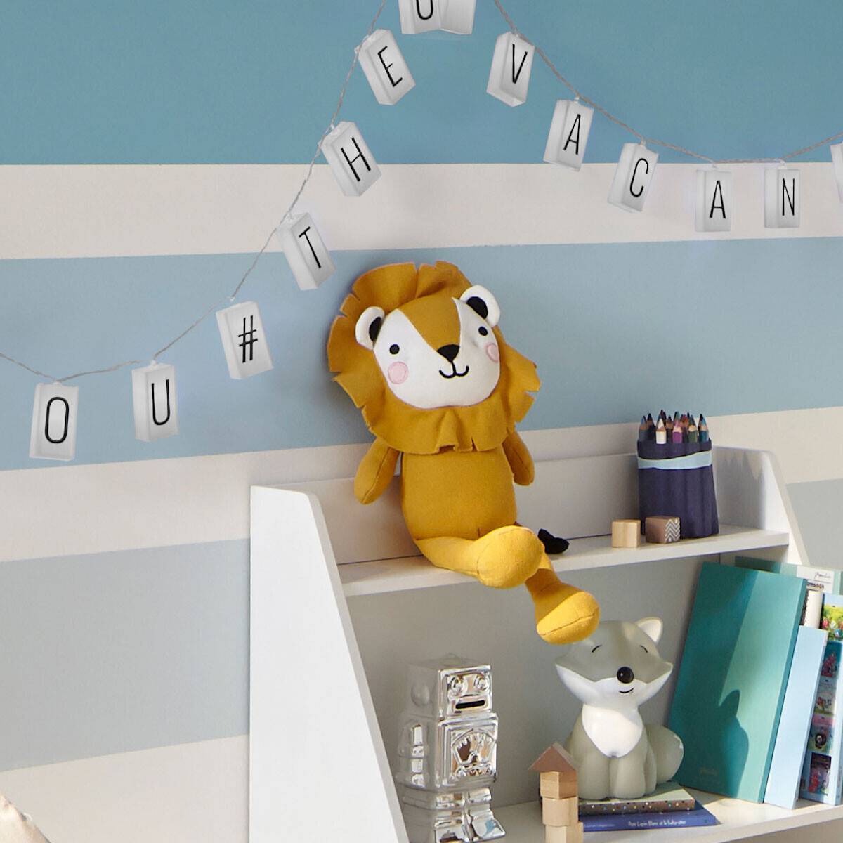 Atmosphera - Peluche enfant lion jaune H44cm - Atmosphera Créateur d'intérieur - Image 1