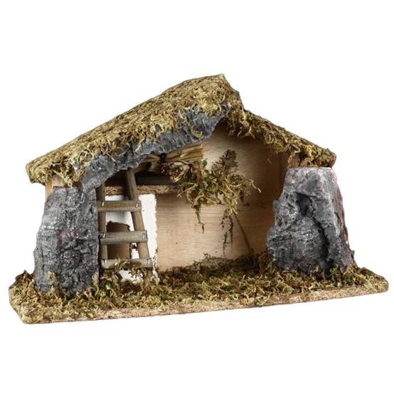 Sans Marque - Crèche de Noël traditionnelle en bois