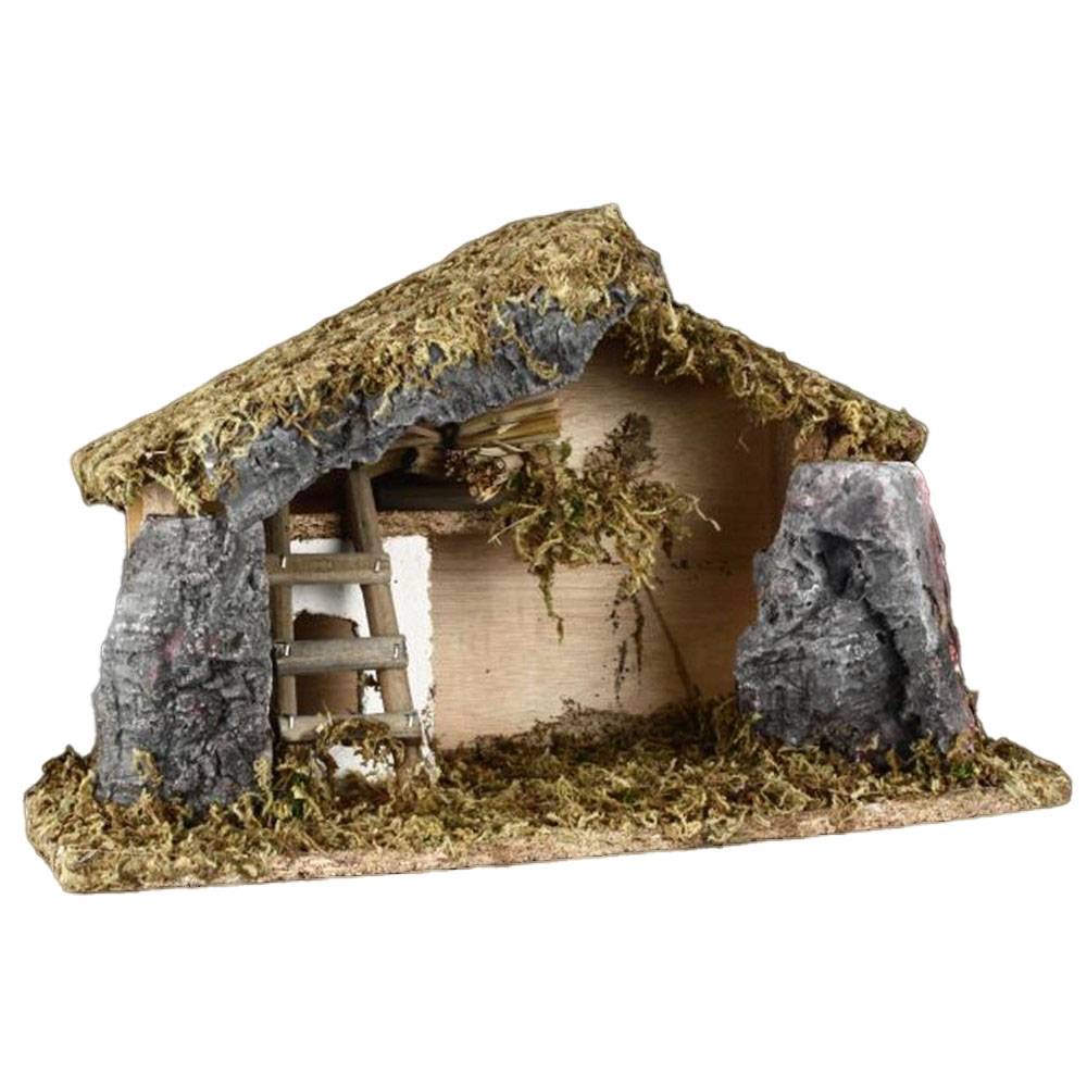 Sans Marque - Crèche de Noël traditionnelle en bois