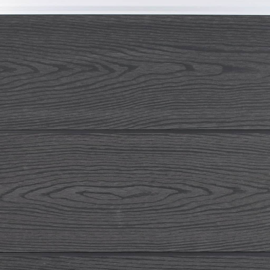 Ensemble de clôture de jardin - panneaux de clôture - Barrière de jardin gris 180x186 cm WPC - MEUBLE PRO - Image 4