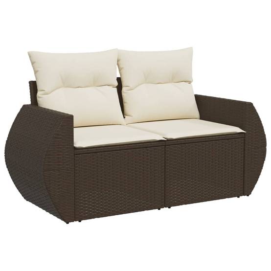 ComfortXL - Salon de jardin bas 10 places avec table basse en résine tressée modulable Marron – ComfortXL Outdoor Living - Image 3