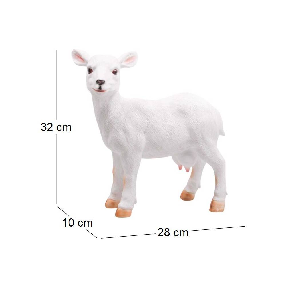 Farmwood Animals - Chèvre en résine 28 x 10 x 32 cm - Image 3