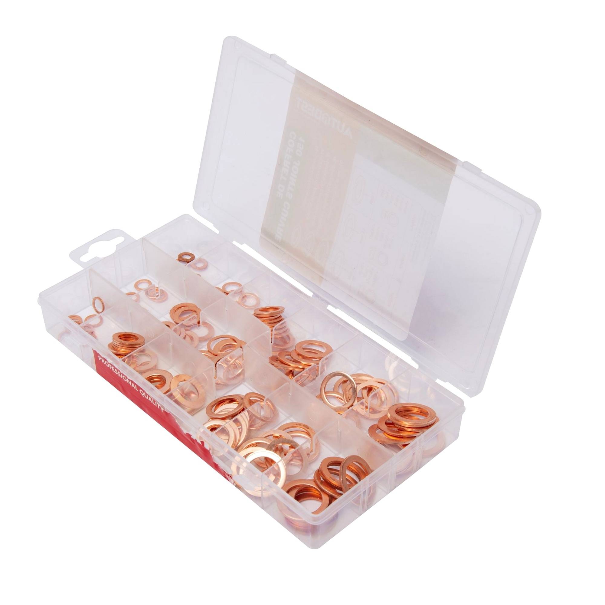 Coffret joints cuivre plats Ø 5x10 à 17,5x24 mm 150 pcs - Image 3