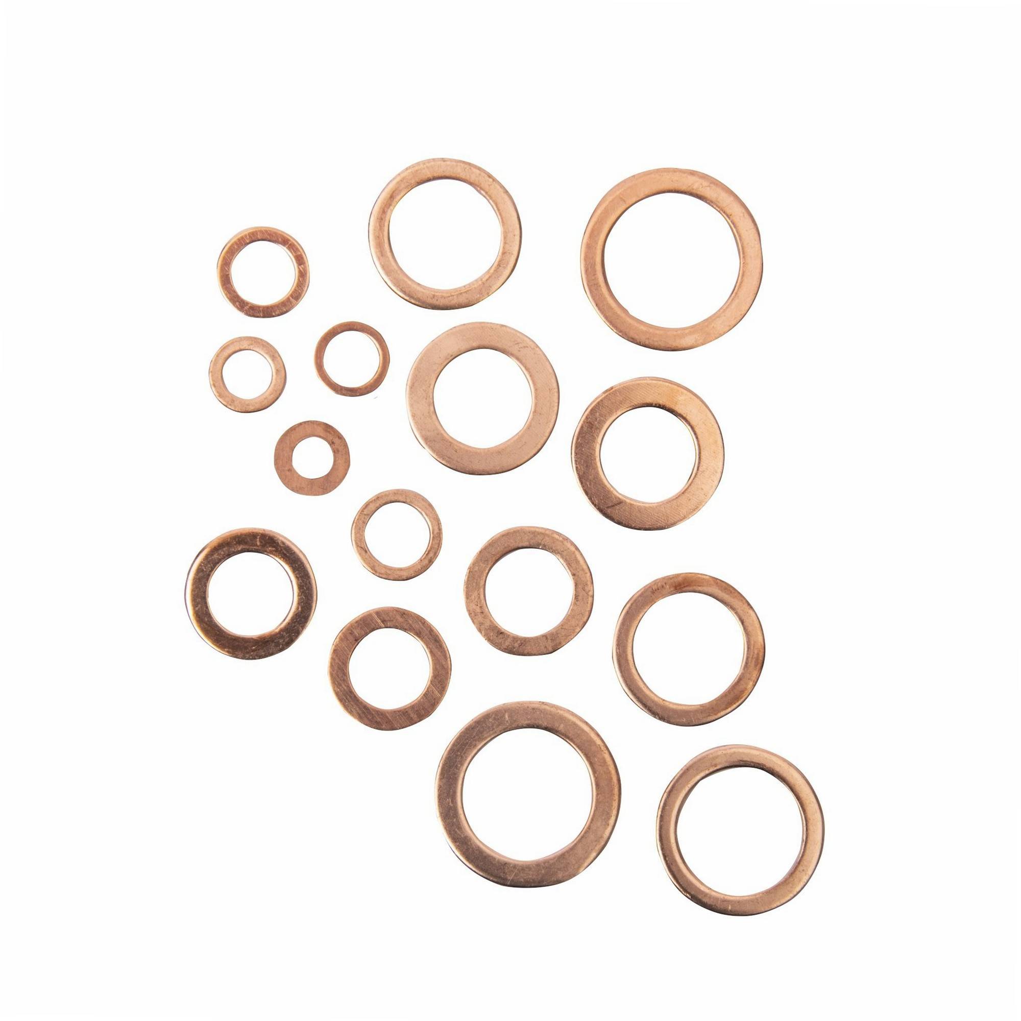 Coffret joints cuivre plats Ø 5x10 à 17,5x24 mm  150 pcs - Image 2