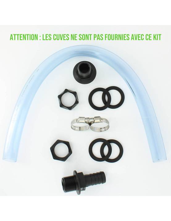 Kit de couplage de 2 cuves 1000 L - Ø 32 mm - Tuyau 50 cm - Image 2