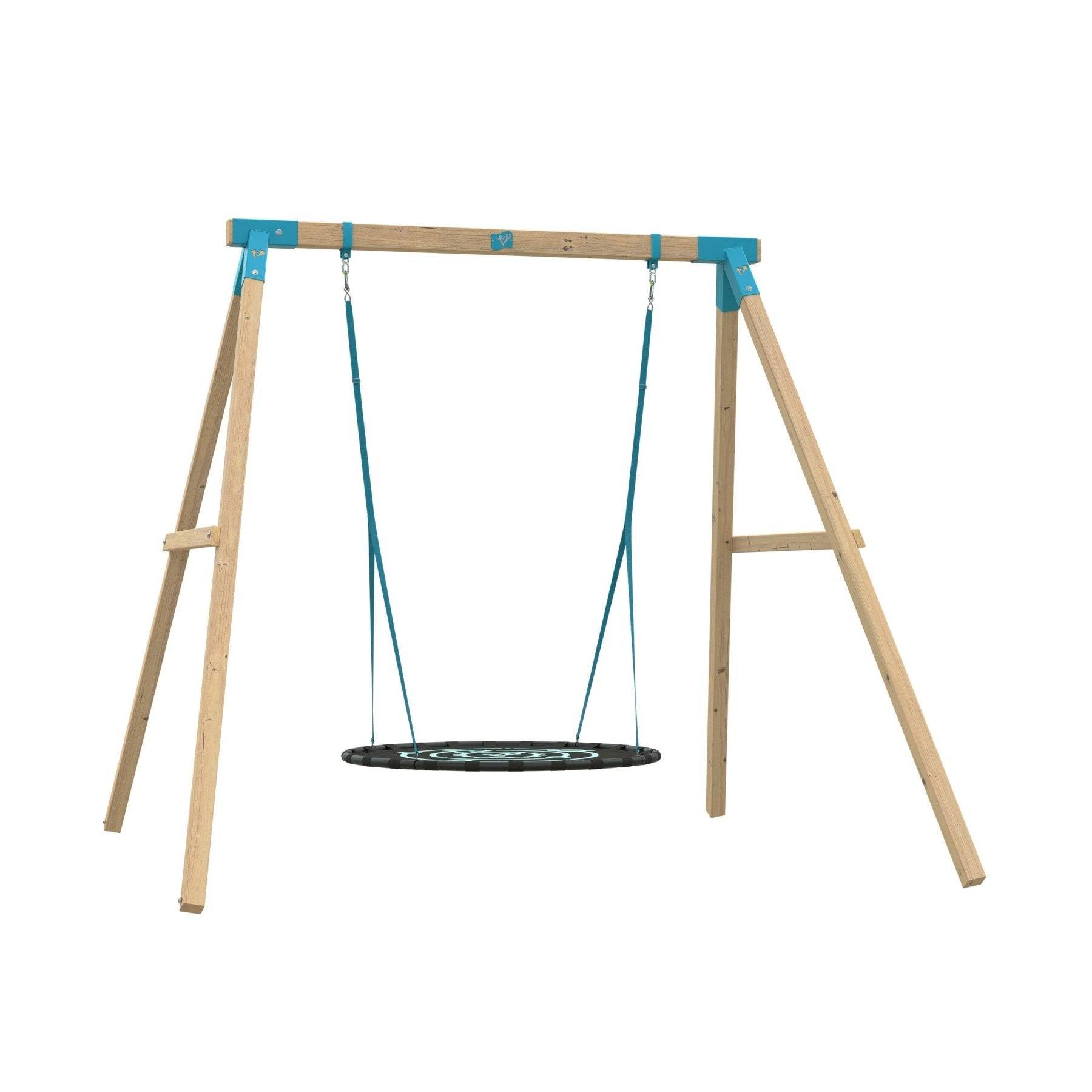 Portique AMARANTE balançoire nid - kit d'ancrage - bois carré FSC® h243 cm - Image 2