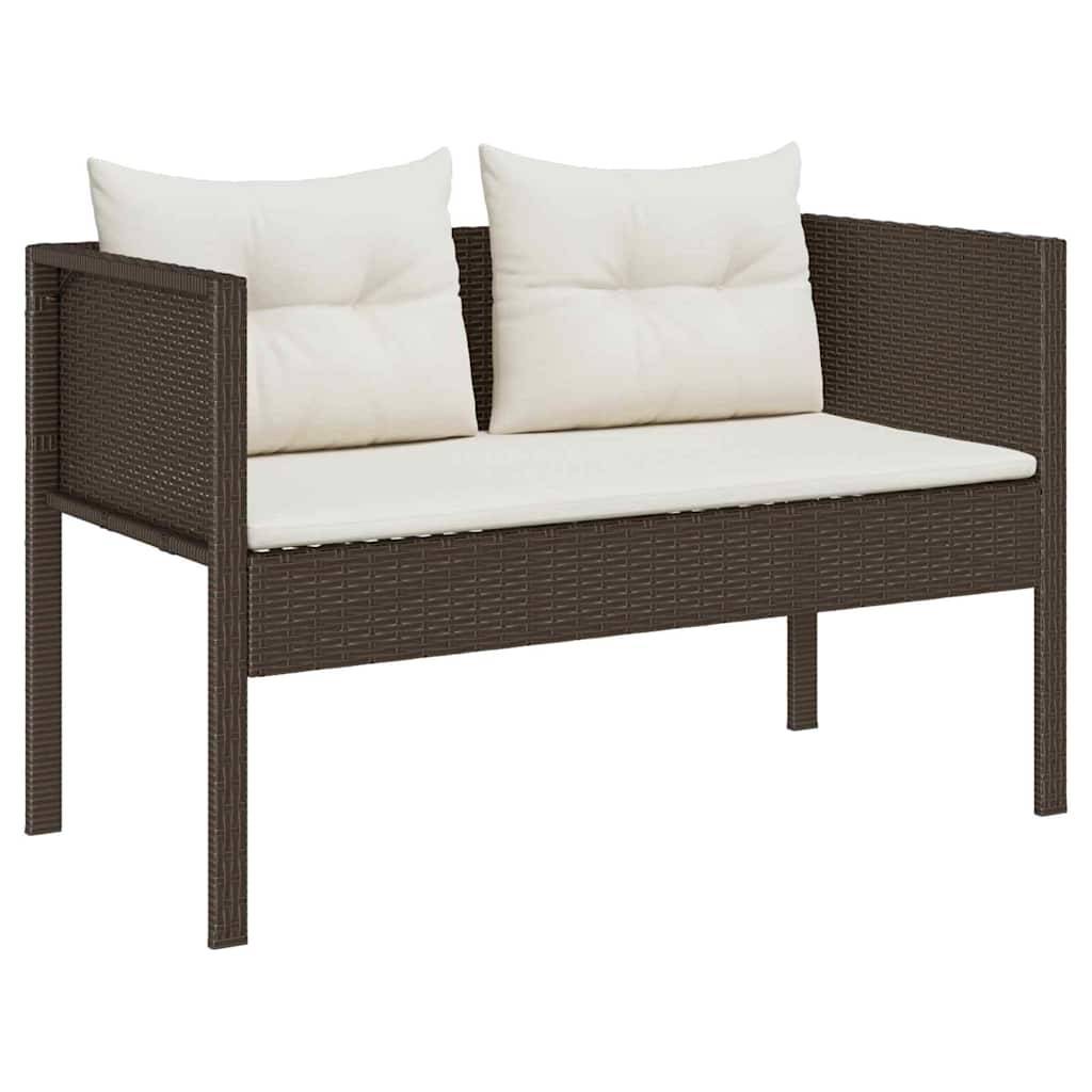 Vidaxl - Ensemble de canapé de jardin 6 pcs Marron et Crème polyrotin vidaXL 4104701 - Image 5