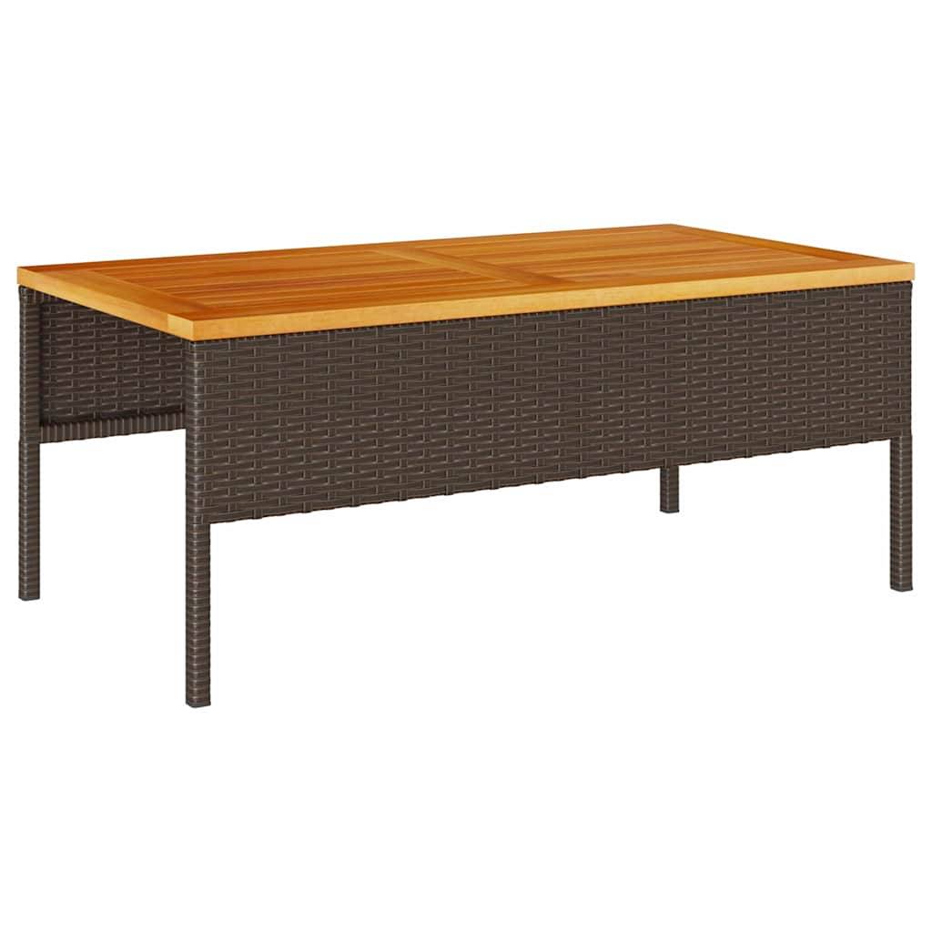 Vidaxl - Ensemble de canapé de jardin 6 pcs Marron et Crème polyrotin vidaXL 4104701 - Image 8