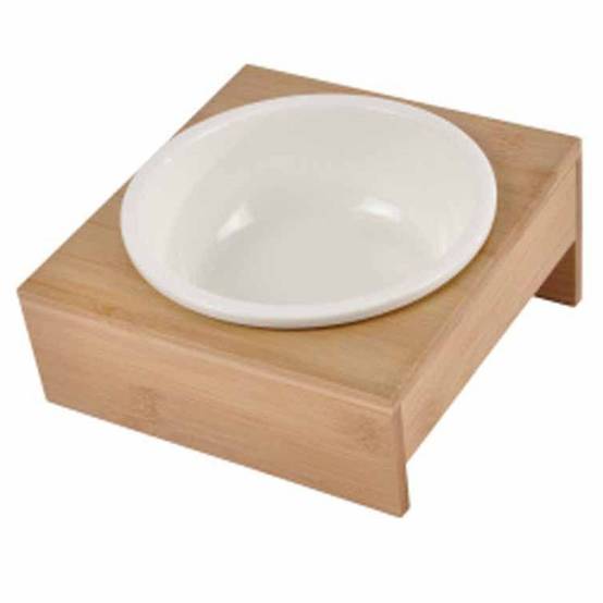 Love Story - Gamelle pour Chien & Chat "Bambou" 20cm Naturel - Image 1