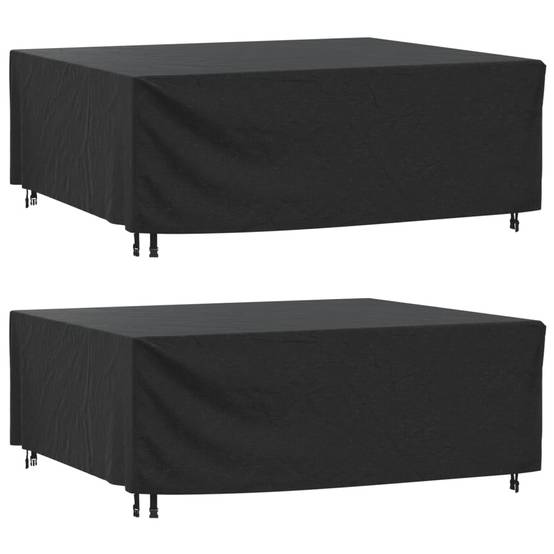 2 pcs Housses de salon de jardin - Housses de protection 200x160x70 cm imperméable 420D - Image 1