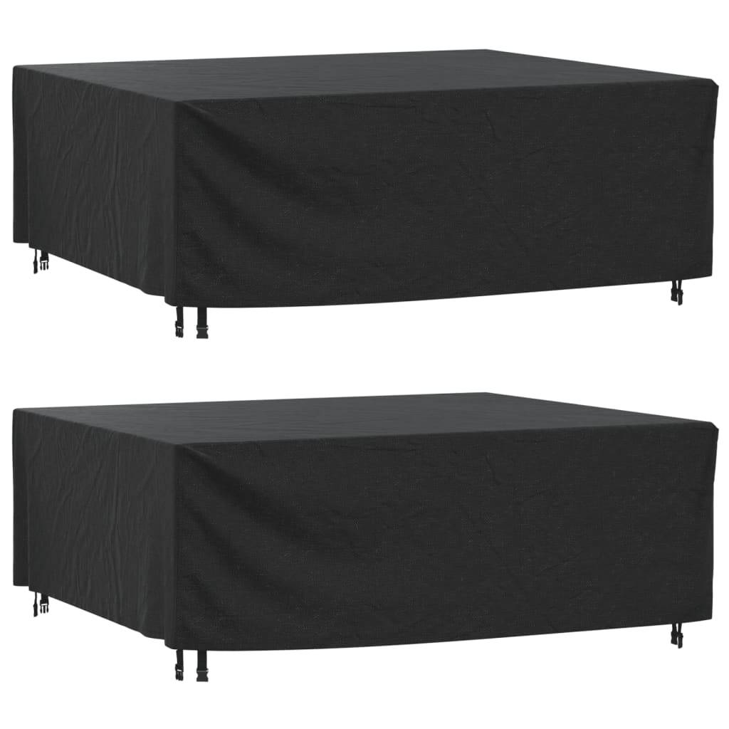 2 pcs Housses de salon de jardin - Housses de protection 200x160x70 cm imperméable 420D - Image 1