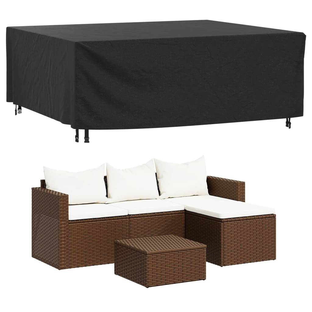 2 pcs Housses de salon de jardin - Housses de protection 200x160x70 cm imperméable 420D - Image 2