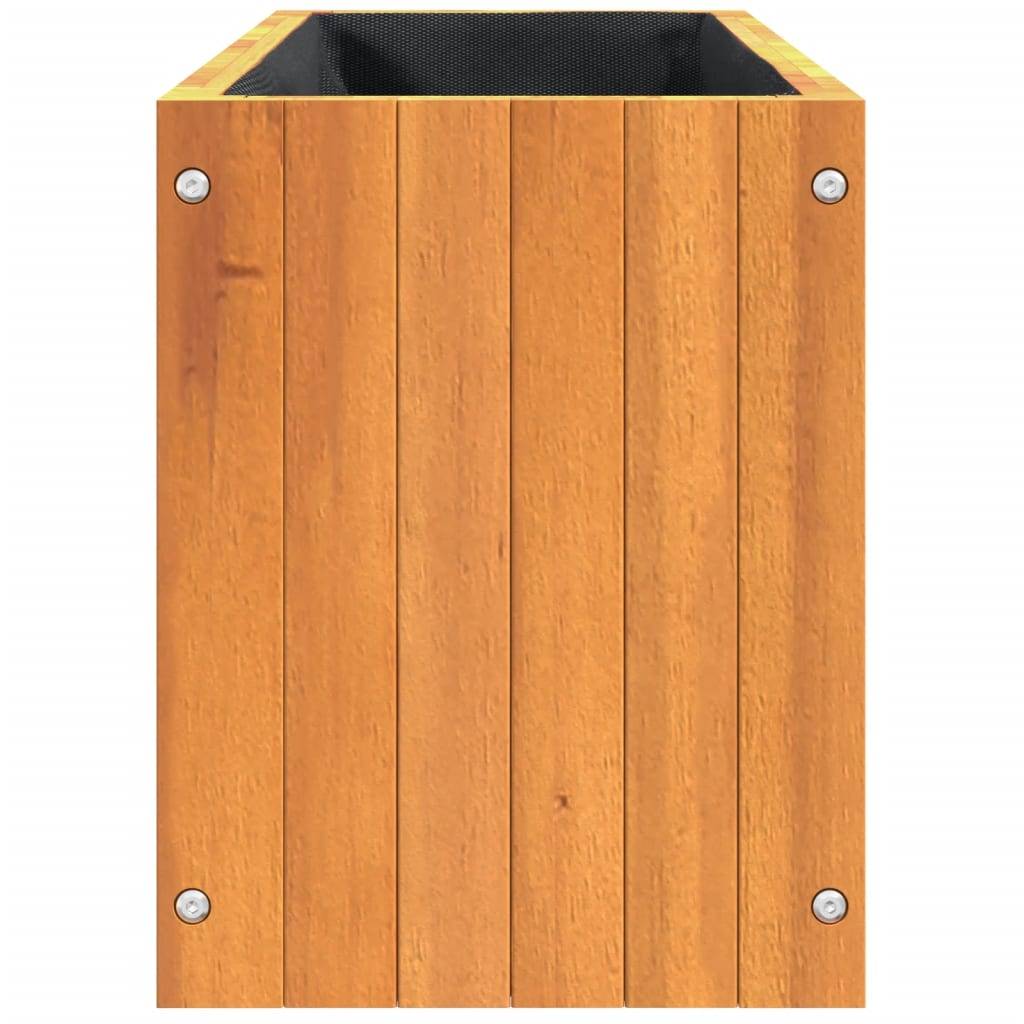 ComfortXL - Jardinière bois acacia massif balcon décoration naturelle brun 59cm - ComfortXL Outdoor Living - Image 6