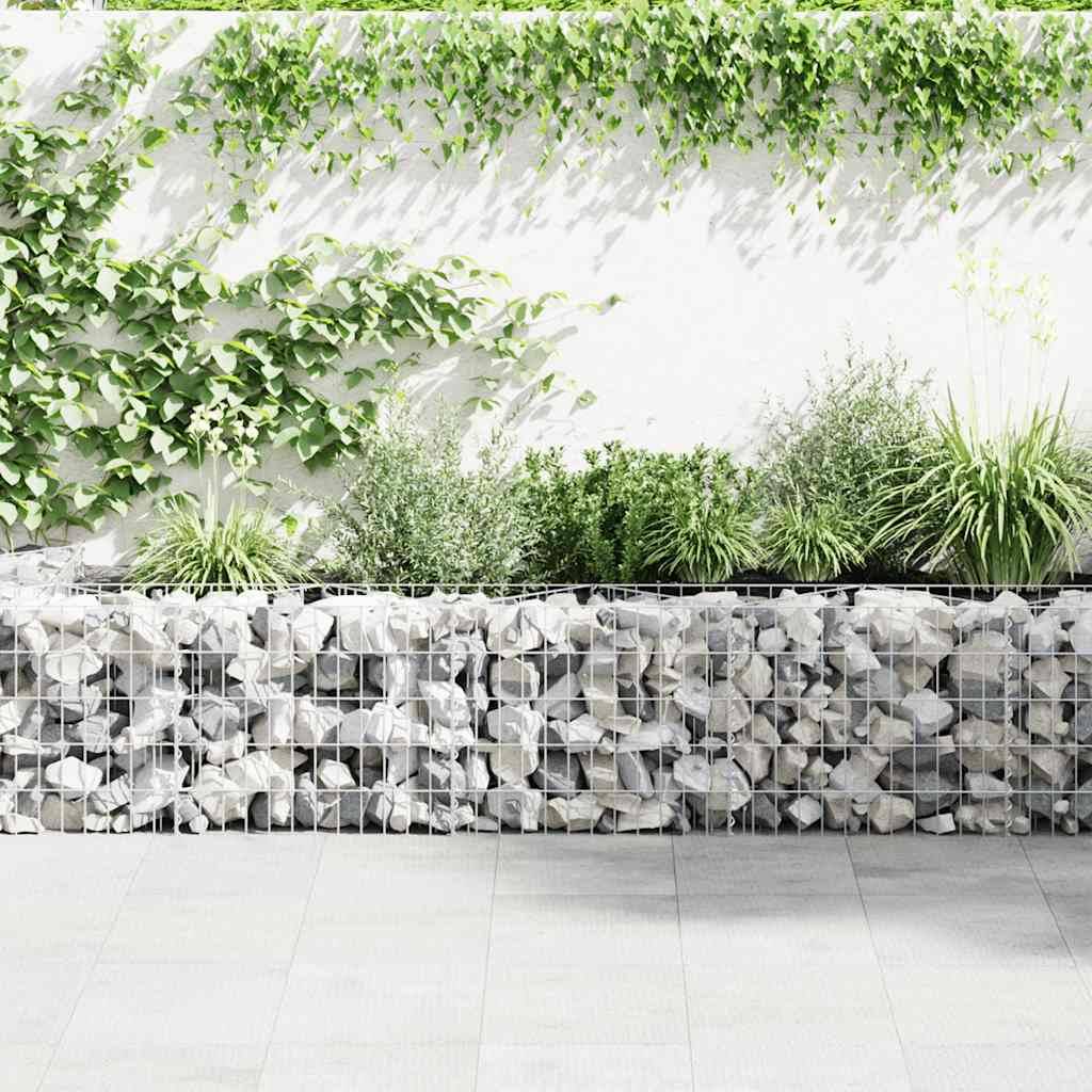 PANGIVO - Mur à gabion avec couvercles Acier galvanisé Argenté 600 x 50 x 50 cm - PANGIVO - Image 4