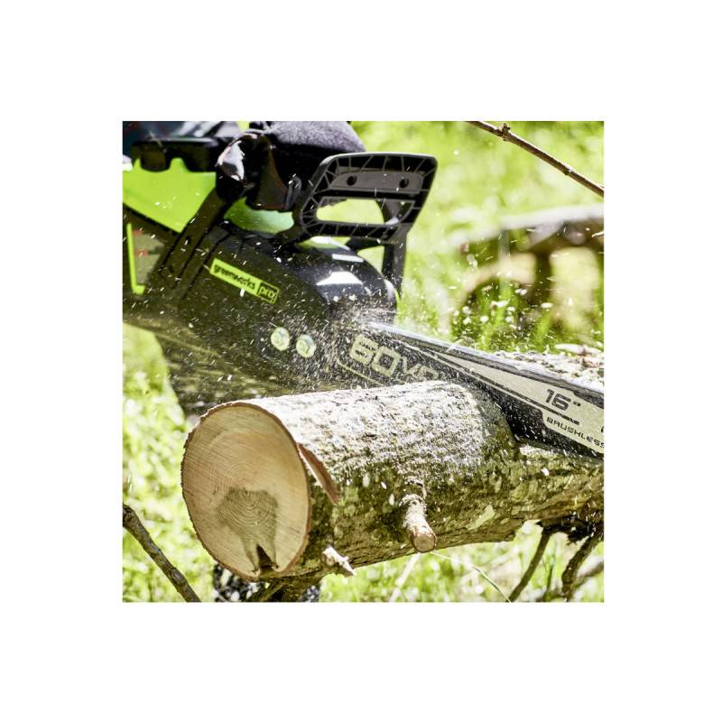 Greenworks - Tronçonneuse sans fil Brushless GREENWORKS 60V - Chaîne 40cm - Sans batterie ni chargeur - GD60CS40 - Image 6