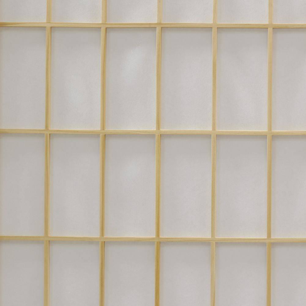 Aubry Gaspard - Grand paravent pin naturel et papier de riz - Image 3