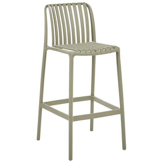Beliani - Tabouret de bar Polypropylène Vert ARICCIA - 49x53x104- Beliani - Image 4