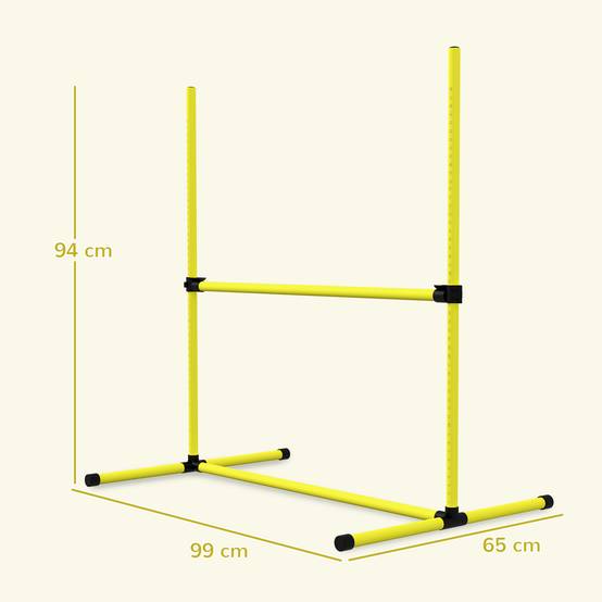 Kit d'agilité pour chien plastique jaune 99 x 65 x 94 cm - PANGIVO - Image 5