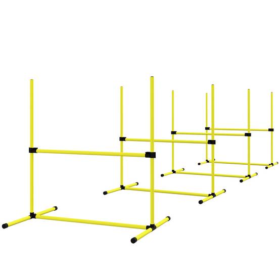 Kit d'agilité pour chien plastique jaune 99 x 65 x 94 cm - PANGIVO - Image 2