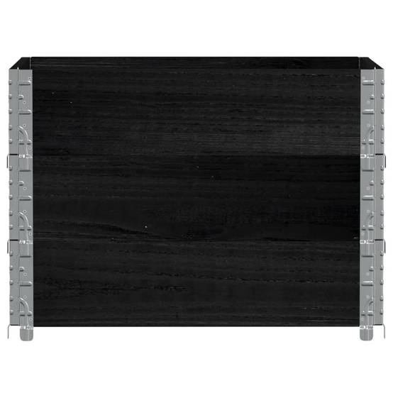 Jardinière bois noir 80 x 60 x 60.5 cm - PANGIVO - Image 3