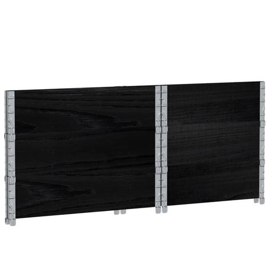 Jardinière bois noir 80 x 60 x 60.5 cm - PANGIVO - Image 6