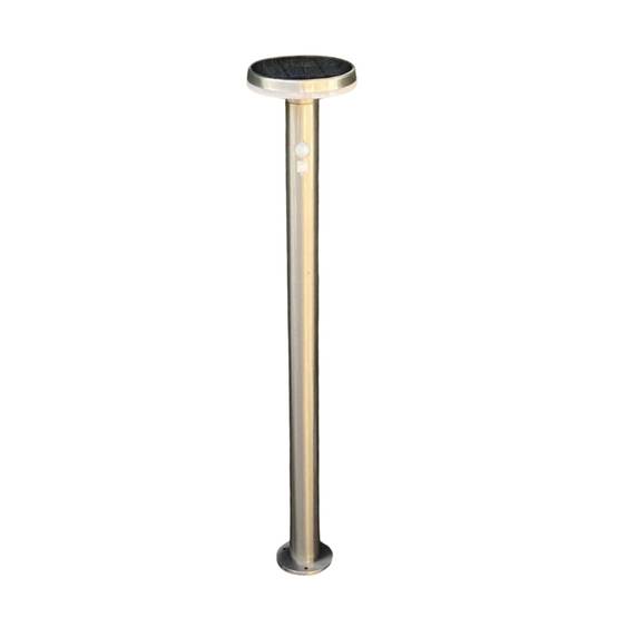 Borne extérieure solaire LIVING avec détecteur de mouvements 85cm Inox - Image 1