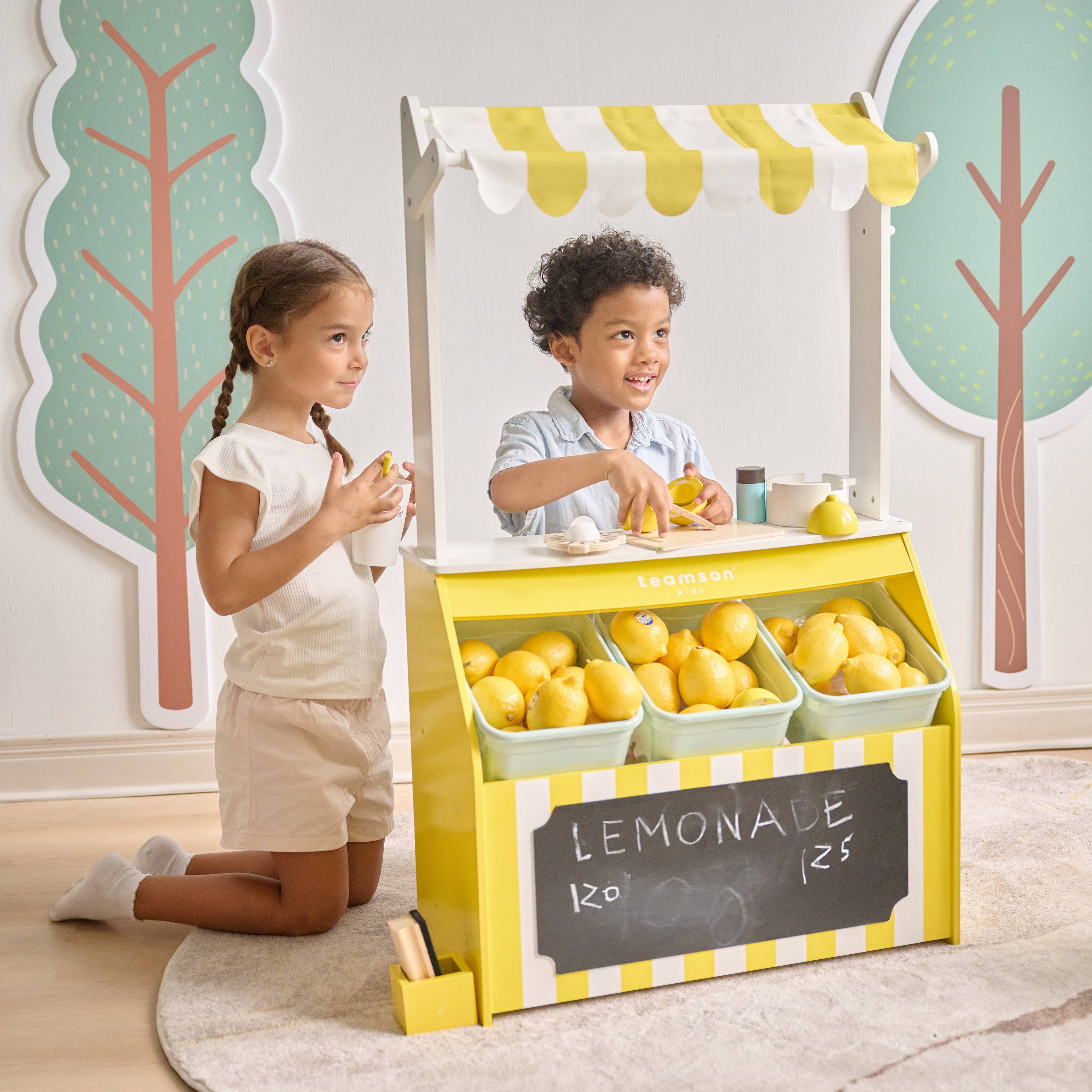 Stand de limonade en bois, 100 cm, Blanc Teamson Kids - Image 5