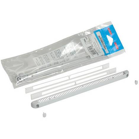 Kit entrée d'air autoréglable VM-G30CEA 30m³ ANJOS Déflecteur+régulateur+4 vis+4 cache vis - Gris - 0807GR