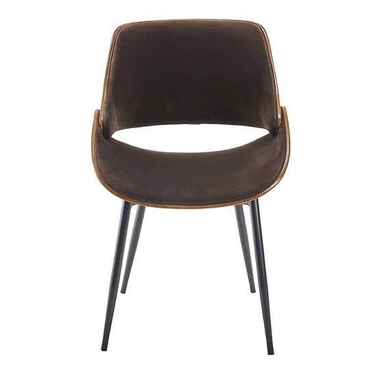 Chaise en velours côtelé berit 78cm marron Chaise en velours côtelé berit 78cm marron