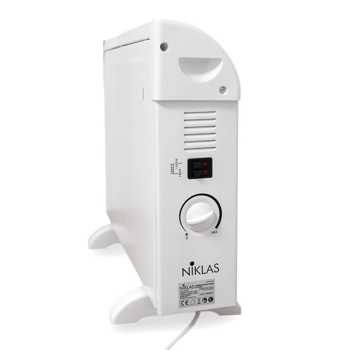 Radiateur Électrique Classic 2000W 3 puissances de chauffe - Chauffage d'appoint sur pieds Thermostat NIKLAS - Image 5