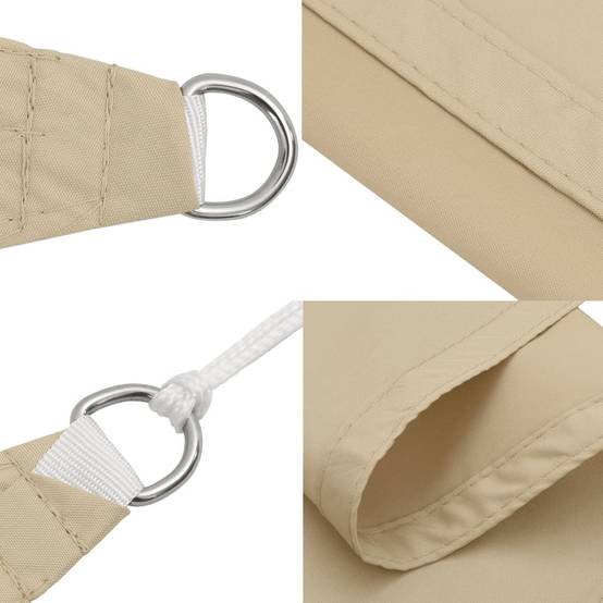 Voile de parasol tissu oxford beige 300 x 300 x 300 cm - PANGIVO - Image 7