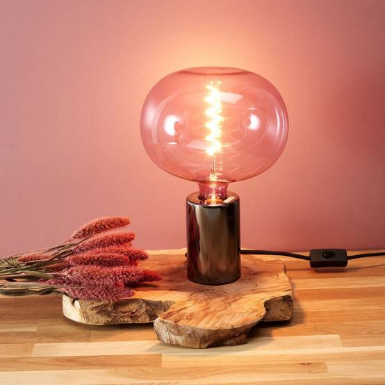 AMPOULE BULLE 220X225MM E27 ROSE 6W - Image 1