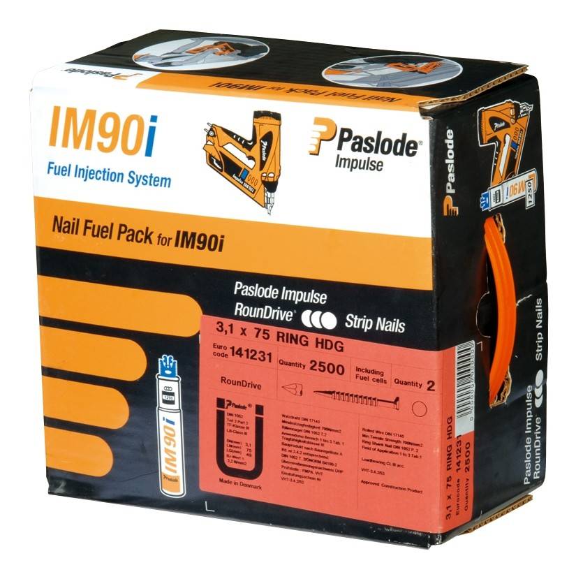 Pack de 2500 pointes lisses IM90I SPIT - 2.8 x 80 mm - 142021 - Image 2