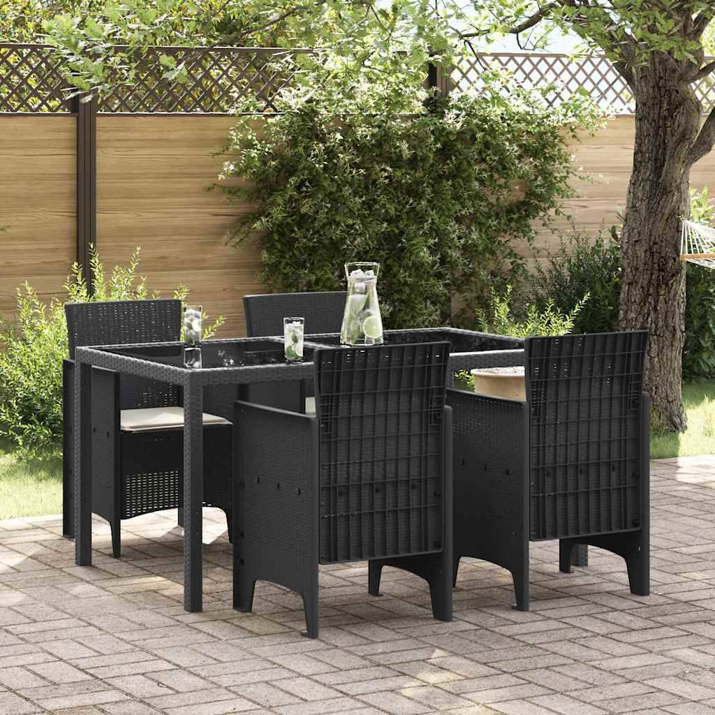 Lot De 4 Chaises De Jardin - Fauteuils De Jardin Anthracite 53 x 49 x 85 cm PP - Image 2