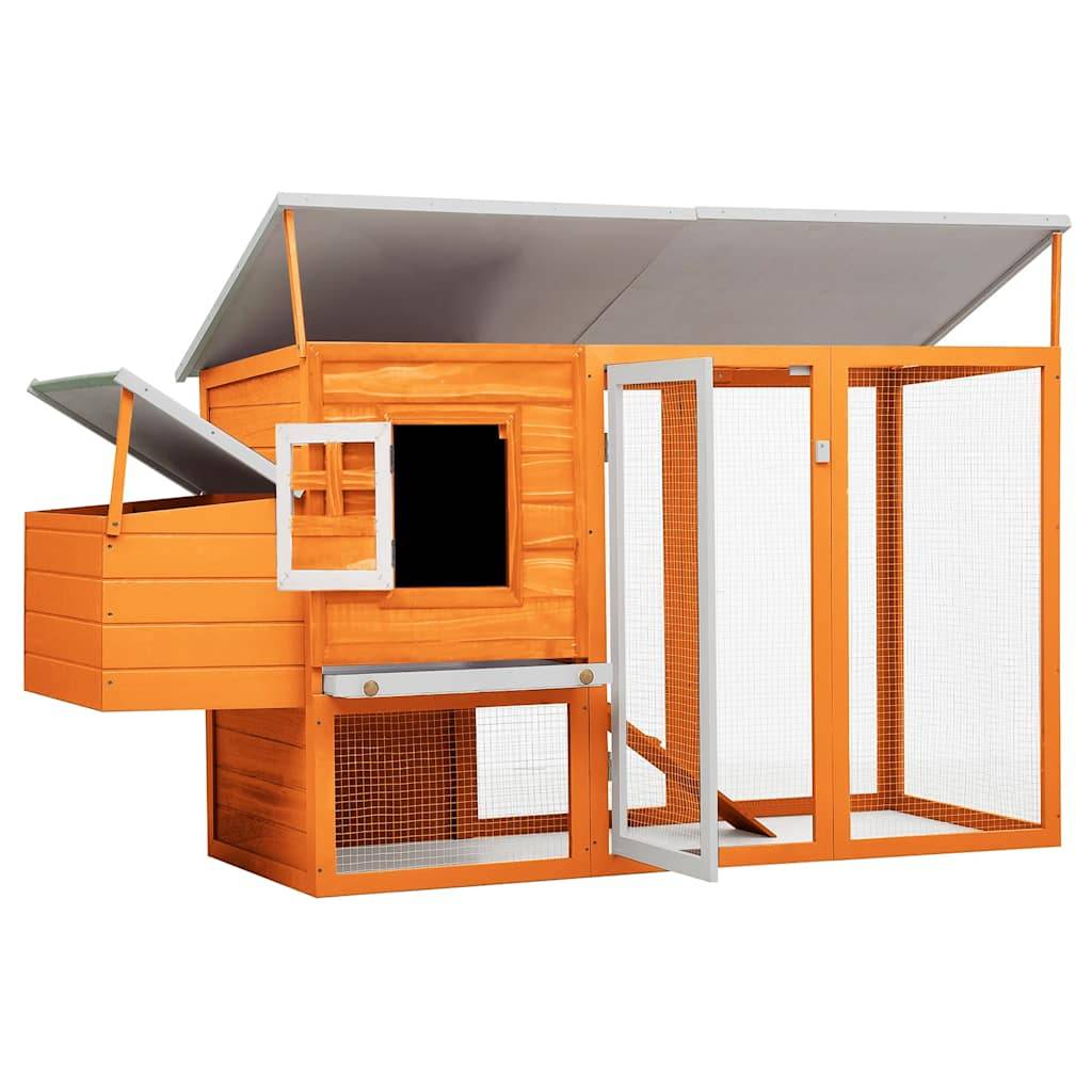 Poulailler en bois avec pondoir et grand enclos pour 2-3 poules – ComfortXL Outdoor Living - Image 3