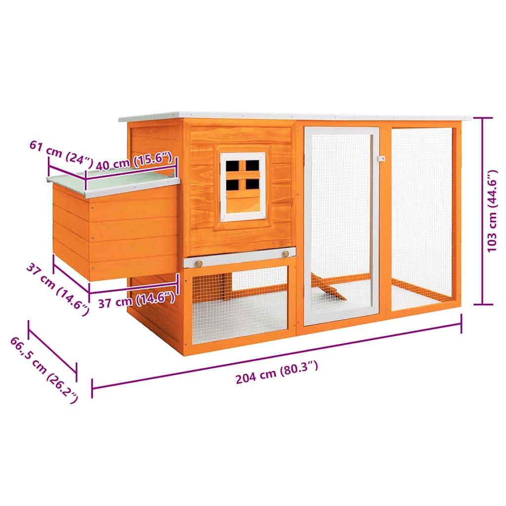 Poulailler en bois avec pondoir et grand enclos pour 2-3 poules – ComfortXL Outdoor Living - Image 9
