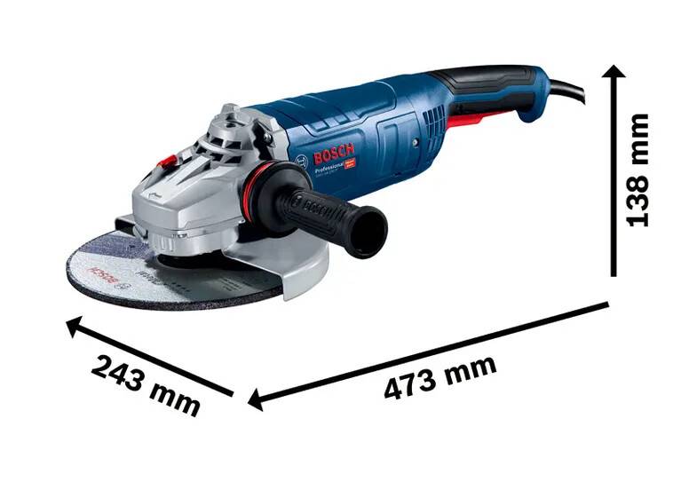 Bosch - Meuleuse angulaire 2400W Ø230 mm GWS 24-230 P PROFESSIONAL - BOSCH - 06018C3100 - Image 3