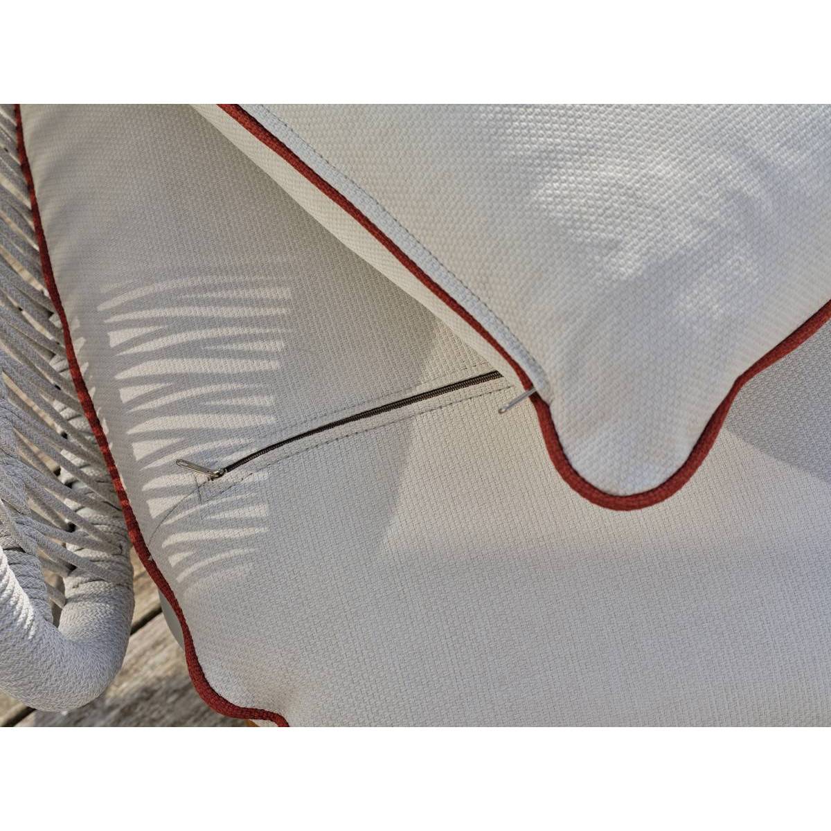 Dcb Garden - Salon de Jardin 5 Places "Cuzco" 166cm Naturel & Blanc - Image 10