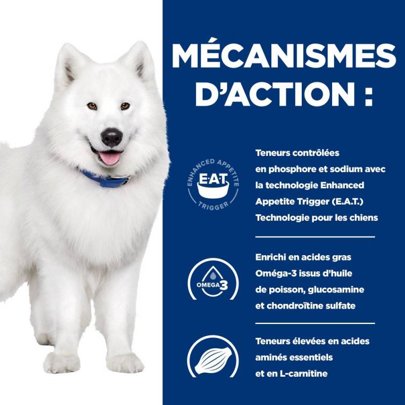 CROQUETTES CHIEN ADULT PRESCRIPTION DIETS K/D KIDNEY + MOBILITY - HILL'S 12 kg - Image 5