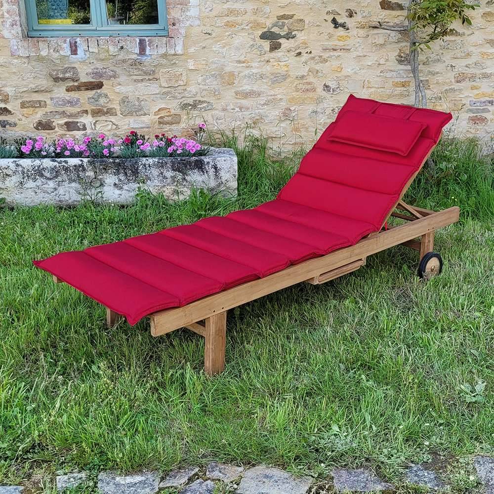 Matelas framboise pour bain de soleil - TECK'Attitude - Image 2