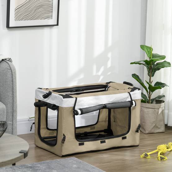 PANGIVO - Poussette pour animaux pliable, tissu Oxford, kaki, 81 x 58 x 97.5 cm - PANGIVO - Image 7