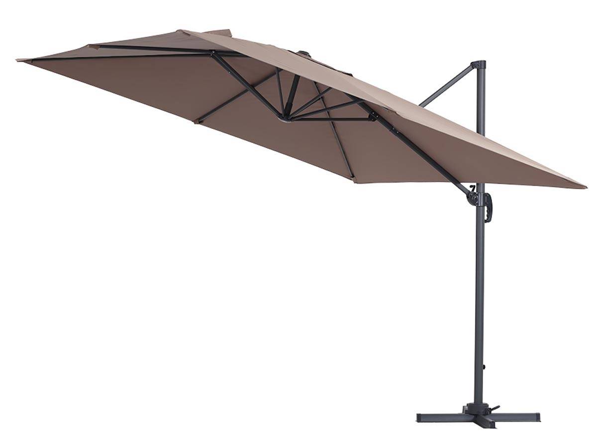 Parasol Déporté "sun 3" - 3 X 3 M - Taupe -habitat Et Jardin - Image 2