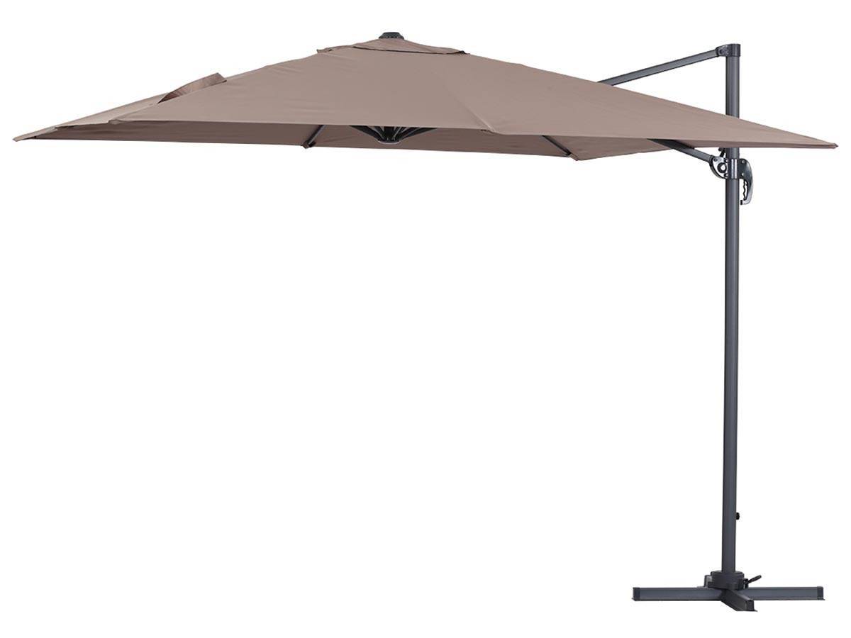 Parasol Déporté "sun 3" - 3 X 3 M - Taupe -habitat Et Jardin - Image 1