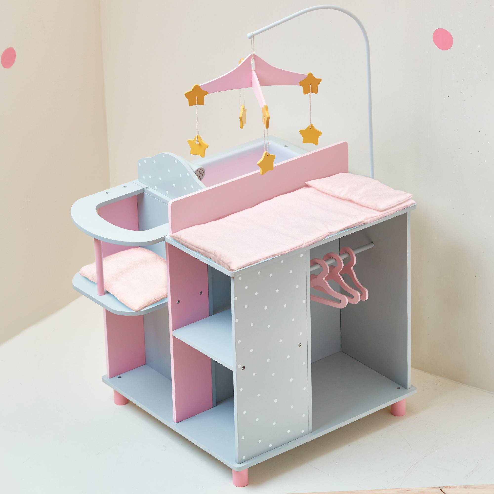 Table à langer avec rangement 97.8 cm, Gris Teamson Kids - Image 5