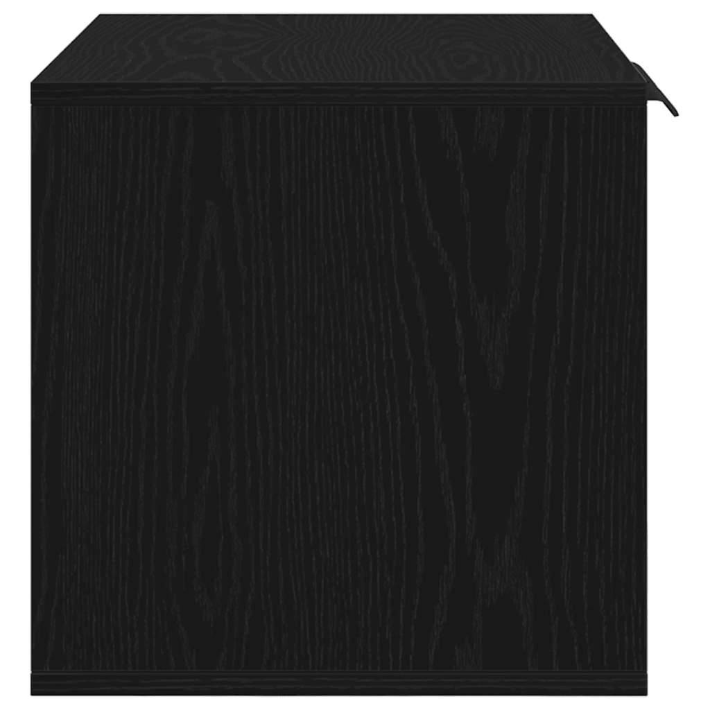 Meuble cache-litière pour chat en bois d'ingénierie Table d'appoint Chêne Noir – ComfortXL Pet Living - Image 7