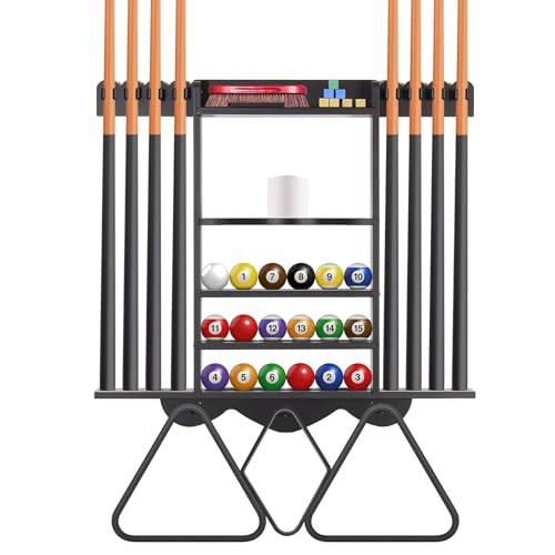 LJCM Porte-Craie De Billard Rétractable – Motif Boule De Billard – Support Métal Ceinture Ou Sac
