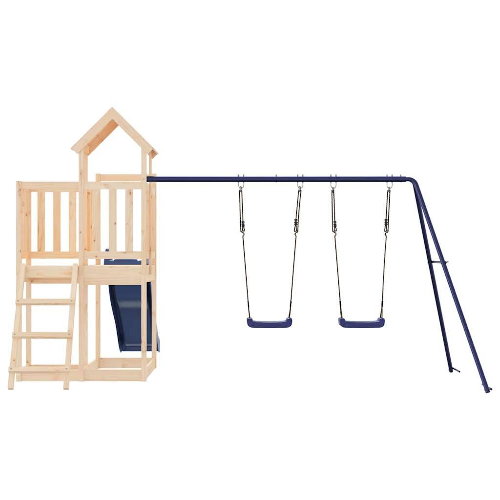 Aire de jeux d'extérieur - Jeu Plein air enfant bois de pin massif-JU1525 - Image 7