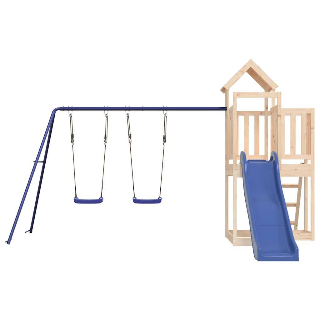 Aire de jeux d'extérieur - Jeu Plein air enfant bois de pin massif-JU1525 - Image 4